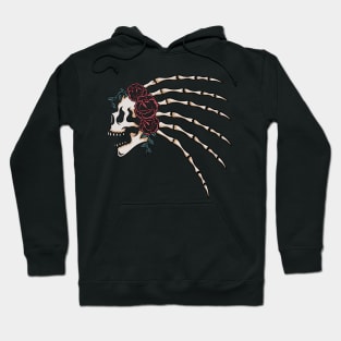 Skull and rose Hoodie